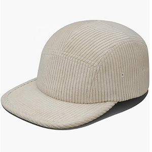 Personnalisé Ajustable Extérieur Camp Velours Côtelé Blanc Bord Plat Chaud Épais Automne 5 Panneaux 5 Panneaux 5 Panneau Casquettes Chapeaux pour Hommes Femmes - Product Image 3