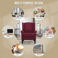 Chaise d'Appoint Moderne en Tissu Chenille pour Salon Éponge Haute Résilience Jambes Robustes Canapé Simple Confortable pour Chambre à Coucher