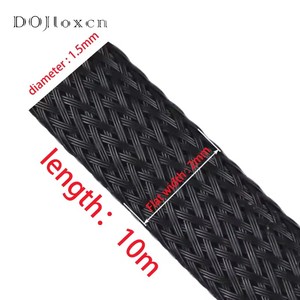 1เมตรท่อตาข่ายไนลอนถักสำหรับสัตว์เลี้ยงปลอกตาข่ายแบบยืดหดได้ปลอกสายเชื่อมต่อผิวงู<span class=keywords><strong>ด</strong></span>ูดซับแรงกระแทก - Product Image 6