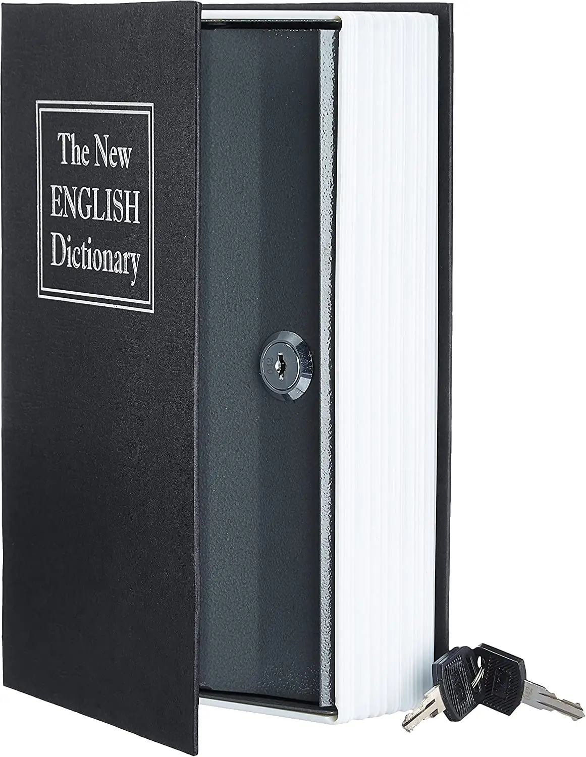 Factory direct marketing creative dictionary book safe storage Black Basics Book Safe Key Lock box