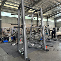 Machine Smith multifonctionnelle commerciale - Équipement de gym tout-en-un, rack à squats, crossover de câbles pour la maison et la salle de sport, en acier au carbone noir
