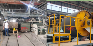 เครื่องอัดบอร์ดซีเมนต์ไฟเบอร์ HF แผงเครื่องทำแผงวงจรแคลเซียมซิลิเกตราคาสายการผลิตสำหรับตกแต่งผนังอาคาร - Product Image 3