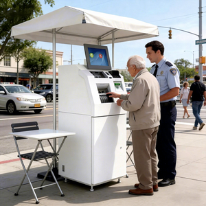 Cajero Automático de Depósito de Efectivo Jinrui CDM-9000C - Cajero Automático con Soporte Multidenominación para Uso Universal en RMB/USD/Euro - Product Image 1