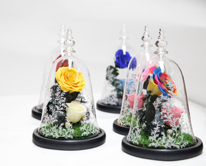 Cupula de <span class=keywords><strong>La</strong></span> Bella y <span class=keywords><strong>La</strong></span> <span class=keywords><strong>Bestia</strong></span> flor en caja de <span class=keywords><strong>La</strong></span> Bella y <span class=keywords><strong>La</strong></span> <span class=keywords><strong>Bestia</strong></span> eternidad rosas rojas en <span class=keywords><strong>la</strong></span> cúpula de cristal - Product Image 4