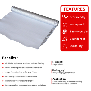 Chuyên nghiệp sàn phim Nhà sản xuất độ ẩm-rào cản Trắng <span class=keywords><strong>EPE</strong></span> bọt Bạc sàn phim <span class=keywords><strong>underlay</strong></span> cho căn hộ sàn - Product Image 3