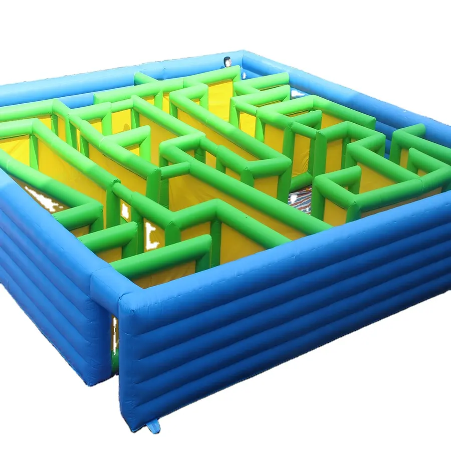 Labyrinthe gonflable jeux d'obstacles gonflables de haute qualité pour les événements en plein air