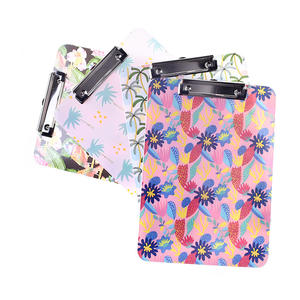 Porte-documents en plastique imprimé en couleur, transparent, avec clip profilé, format A4 standard transparent - Product Image 2