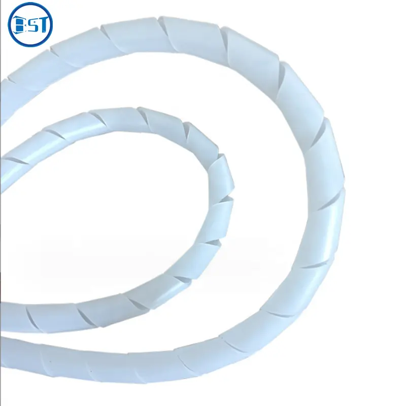Extrusión precio competitivo plástico Flexible aislado impermeable alambre goma espiral protección tubo manga