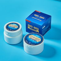 Poudre dentifrice blanchissante probiotique Kangmei 50g OEM pour le nettoyage des dents, l'élimination des taches, la réduction du tartre, l'haleine fraîche, soin buccal