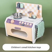 Vente directe d'usine nouvelle mini maison de jeu de cuisine en bois pour enfants ensemble de cuisine de simulation pour bébés