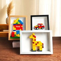 Bingkai Foto MDF Persegi Panjang Gaya Minimalis Modern 3cm, Dekorasi 3D untuk Meja, DIY Spesimen Bunga Kering
