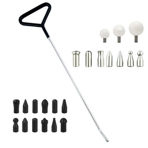 Outil professionnel de <span class=keywords><strong>réparation</strong></span> de carrosserie automobile sans peinture, avec têtes interchangeables en aluminium et plastique pour débosselage sans peinture - Product Image 1