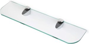 GF009 Juego de estantes de pared de vidrio transparente rectangular Estructura hueca sólida para estante de vidrio decorativo para nevera Whirlpool - Product Image 6