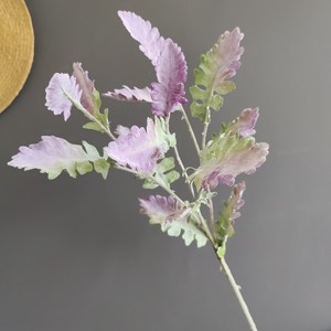 Directo de Fábrica OEM/ODM Tallos Artificiales de Senecio Cineraria Plateado con Hojas Flocadas para Decoración Floral de Bodas - Product Image 2