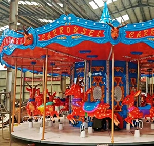 Parc d'attractions Manège Manège Manège Thème de Noël Carrousel Merry Go Round Horse Carrousel <span class=keywords><strong>pour</strong></span> enfants - Product Image 1