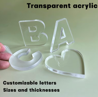 Lettres en acrylique gaufrées pour boulangerie, nouvelles lettres en acrylique PVC