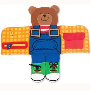 Vestir oso preescolar niños actividad suave libros ocupados bebé Montessori tela actividad Tolders My Quiet Wear oso juguete educativo - Product Image 2