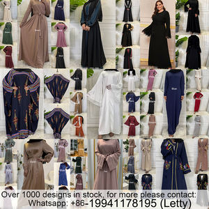 Dubai Jersey Kinderen Islamitische Kleding Maxi Jurk Meisjes Moslim Gebed Bescheiden <span class=keywords><strong>2</strong></span> Stuk Abaya Set Kids Jilbabs - Product Image 6