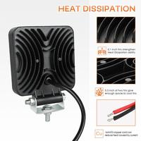 Luces Antiniebla Cuadradas LED de 126W, 12600LM, Luz de Trabajo Diurna, Lámpara Antiniebla para Conducción Todoterreno, Faro Delantero para Automóvil y Motocicleta