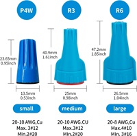 Connecteurs de fil de paysage étanches 20-10 AWG arroseur extérieur 10A vanne LED avec écrous circulaires pour applications extérieures