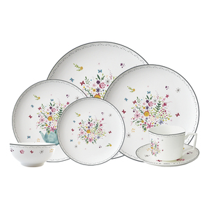 Vajilla de Cerámica Floral Premium, Vajilla Moderna, Juego de Platos, Tazas y Platillos Decorativos, Listo para la Venta en Tiendas de Artículos para el Hogar y la Cocina - Product Image 6