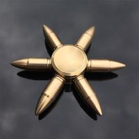 Nouveau Gyroscope de doigt en cuivre pur doré, Spinner en laiton métallique, Jouet de décompression, Hand Spinner, Gyroscope de doigt