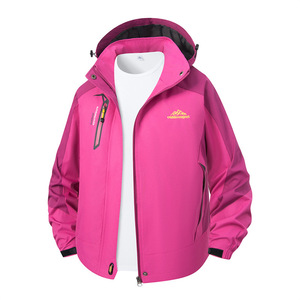 Chaqueta Impermeable y Cortavientos con Capucha Desmontable para Mujer, Marca Keshka, para Invierno, Manga Larga, Ropa Deportiva para Exteriores - Product Image 1