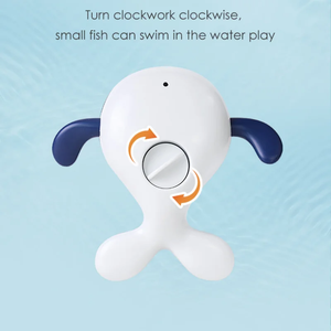 Ensemble de jouets de pêche magnétique avec baleines nageuses à remonter, canne à pêche réglable et filet, <span class=keywords><strong>jouet</strong></span> aquatique pour le bain pour tout-petits - Product Image 3