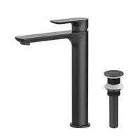 Robinet de salle de bain pas cher rond argent or noir laiton robinet mitigeur de lavabo