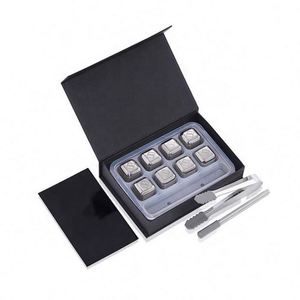OEM <b>Cheap</b> Price Custom Stainless Steel Whiskey Stones Metal Reusable Ice Cubes for Bar - Product Image 3