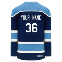 Maillot de faucon noir Oilman personnalisé imprimé OEM capitale du Canada ours brun feuille d'érable chevalier vêtements de sport pour le hockey sur glace