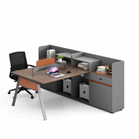 Escritorio de Oficina de Madera de Lujo Moderno con Logotipo Personalizado, Duradero y de Alta Calidad, Gabinete de Almacenamiento de Gran Capacidad, Acabado Antiarañazos, para Gerentes y Directores Ejecutivos