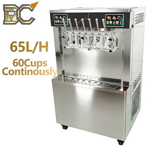 Machine à glace molle à 2 compresseurs, 7 saveurs, machine automatique de fabrication de glace, machine combinée Goshen pour slush et glace, à vendre - Product Image 1