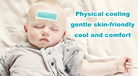 Patch de fièvre hydrogel médical réutilisable Patch de gel réduit non tissé Patch de refroidissement pour apaiser la migraine Soulagement du stress