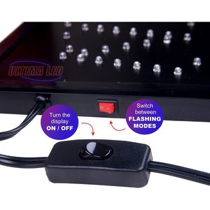 Vertical OPEN LED billboard indoor hanging display board shop window <b>sign</b> directional <b>sign</b> decorative light luminous <b>sign</b> Custom - Product Image 4