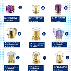 Tutup Botol Parfum Plastik Kustomisasi Cetakan 20 Tahun Pengalaman Pabrik, 1000 Cetakan yang Sudah Ada, Diameter 15mm, Tutup Wangi Dinding Ganda Mewah - MOQ 10000 PCS - Product Image 5