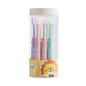 Cepillo de dientes para niños de 5 a 12 años, colores extra suaves tipo caramelo, manual para niños y niñas con cubierta protectora, paquete de 10 - Product Image 4