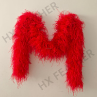 Boas en plumes d'autruche 10 plis et 20 plis, couleurs teintées, Plumas Avestruz pour fêtes, robes de danse, vêtements, accessoires de mode et décoration