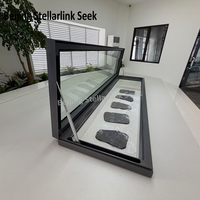 Fenêtre de toit électrique automatique moderne en alliage d'aluminium imperméable à double vitrage