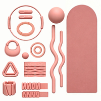 Kit d'entraînement Pilates pour femmes avec anneau de Pilates et tapis de yoga |   Ensemble d'équipements de fitness pour la maison