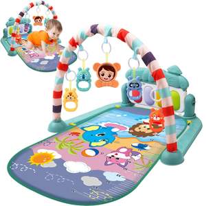 <span class=keywords><strong>Gimnasio</strong></span> para bebés con juguetes iluminados Equipo de juego de desarrollo de superficie fácil de limpiar para estimular la visión, la audición y las habilidades motoras - Product Image 1