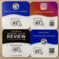 Cartes de Contrôle d'Accès NFC Intelligentes en PVC, Carte de Visite Numérique et d'Avis Google Programmable, Carte NFC Personnalisée