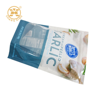 Sachet d'emballage alimentaire transparent 500g pour épices et assaisonnements, pochette réutilisable à fond plat pour ail pelé