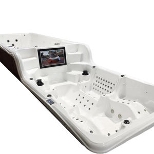 BIGEER BG-6613 Luxuriöser Acryl-Spa-Pool für den Außenbereich in Villen mit Zwei-Zonen-<span class=keywords><strong>Design</strong></span> Hoch/Tief, Schwimm- & Massagefunktionen für den Heimgebrauch - Product Image 4