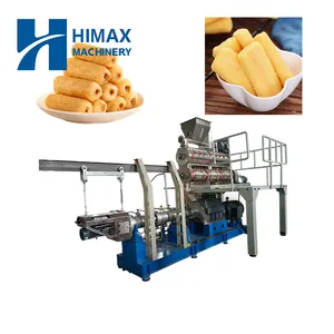 Fully automatic corn sticks snacks food with jam filler puff filling machine snack food production line