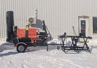 Procesador de Leña Eléctrico de 7.5KW, Rajadora de Troncos de 12 Toneladas, Maquinaria Forestal, Máquina Rajadora de Madera de 380mm con Transportador