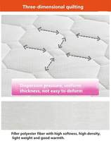 Surmatelas en mousse à mémoire de forme gel haute densité, haute qualité, pour soulager la pression, en mousse viscoélastique, mobilier de chambre