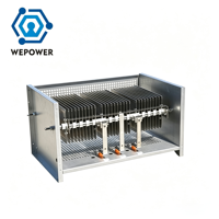 WEPOWER 100KW Résistance de freinage dynamique portable haute puissance argentée, protection IP00~IP54, précision 5%, AC220V-AC690V pour test