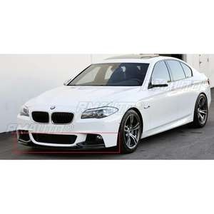 <b>Car</b> Front Bumper Lip <b>for</b> BMW F10 5 Series 535i 528i M Sport 2011-2016 Body Kit Aprons Trim <b>Diffuser</b> Splitters Carbon Fiber Style - Product Image 2
