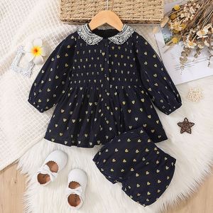 Robe élégante pour filles Vêtements pour enfants Mode bébé fille 9-12 mois Ensemble nouveau-né 12 à 18 mois - Product Image 1